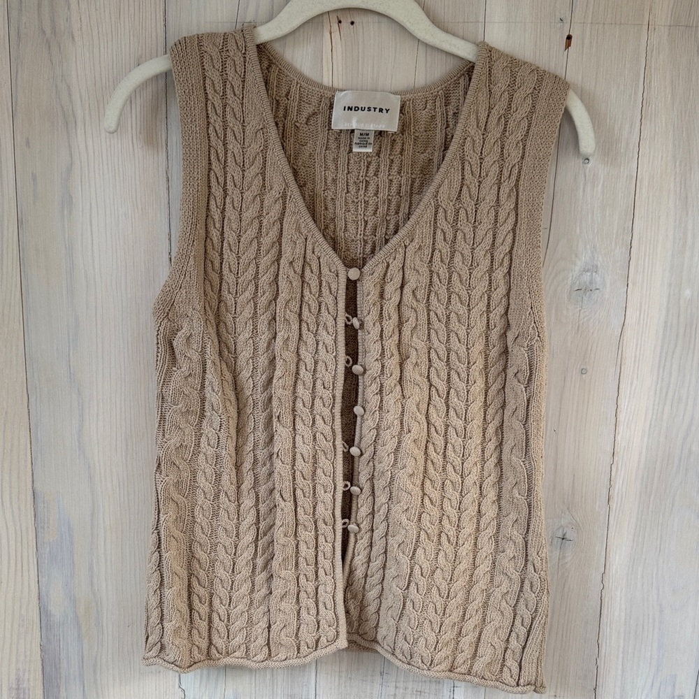 Industry Knit Vest Sweater Size M
